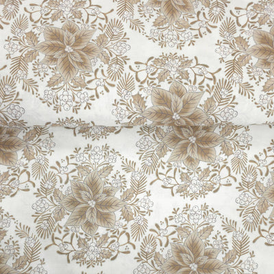 100% Cotton | Holiday Flourish | Festive Finery | Dove | Robert Kaufman 