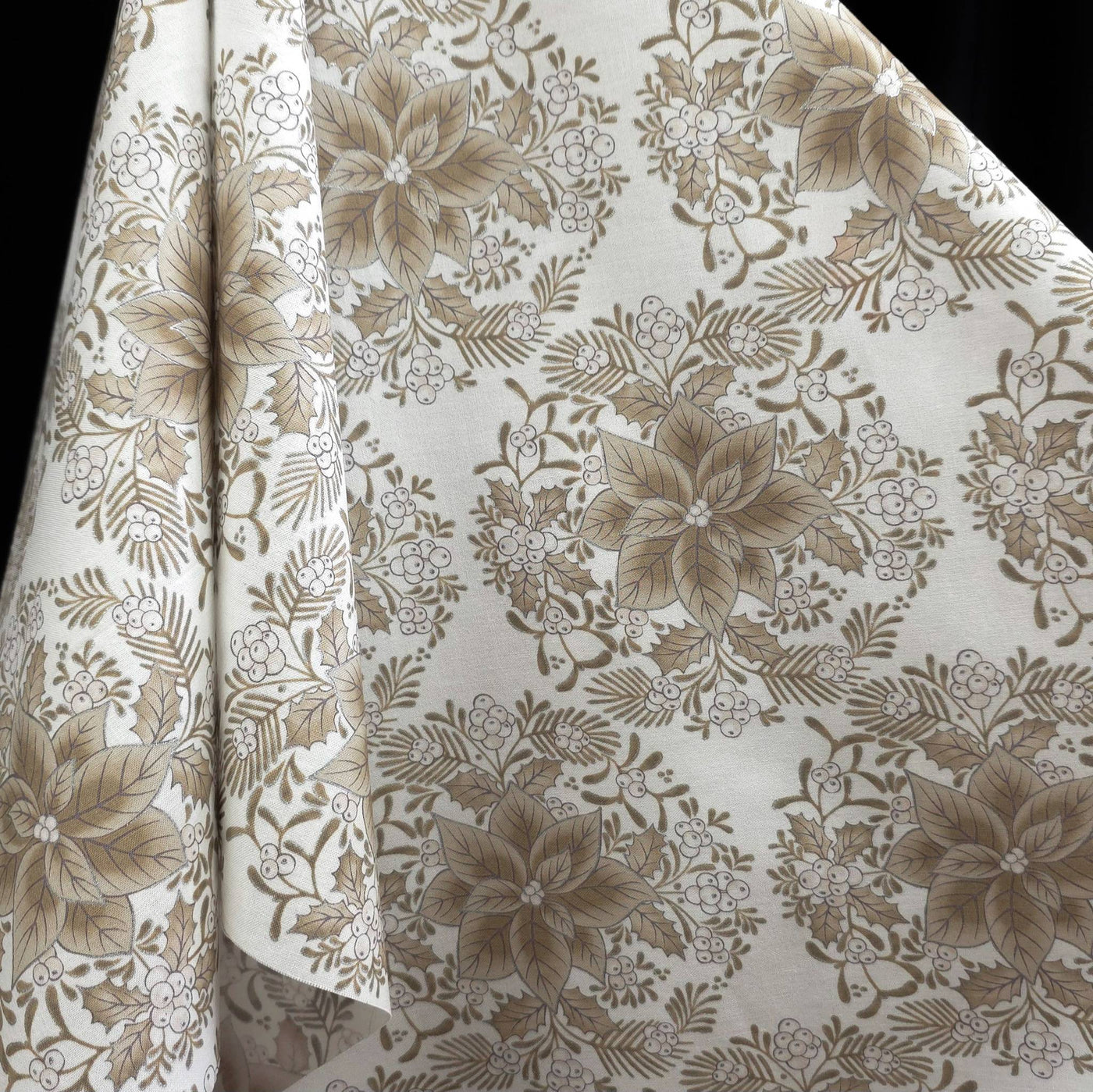 100% Cotton | Holiday Flourish | Festive Finery | Dove | Robert Kaufman 