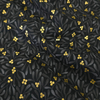 100% Cotton | Holiday Flourish | Festive Finery | Robert Kaufman - Black