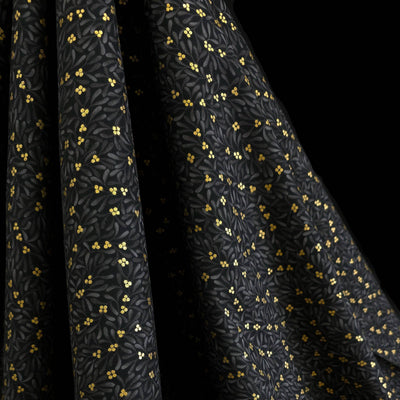 100% Cotton | Holiday Flourish | Festive Finery | Robert Kaufman - Black