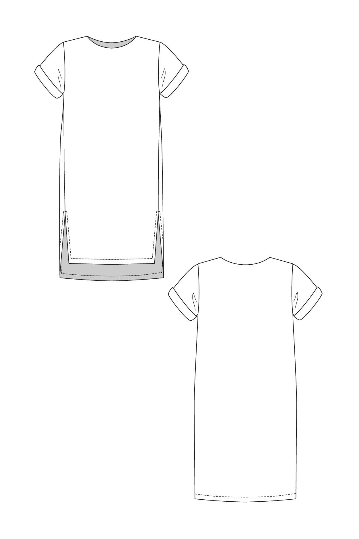 PDF Sewing Pattern | Inari Dress & Crop Tee | Named Clothing