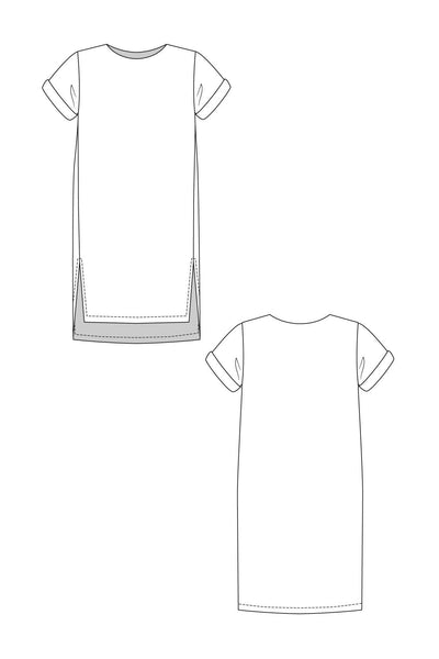 PDF Sewing Pattern | Inari Dress & Crop Tee | Named Clothing