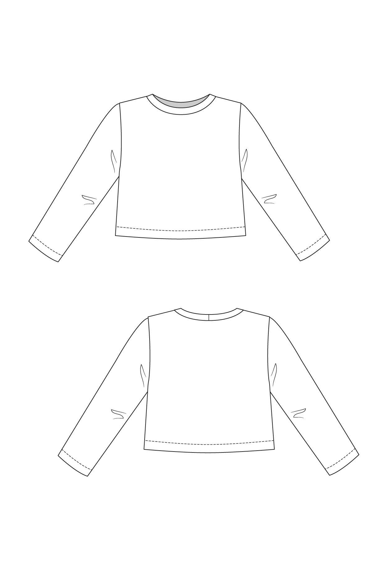 PDF Sewing Pattern | Inari Dress & Crop Tee | Named Clothing