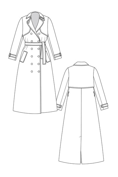 PDF Sewing Pattern | Isla Trench Coat | Named Clothing