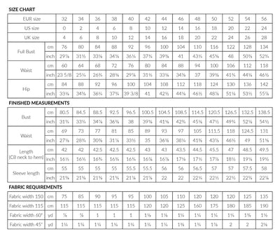 PDF Sewing Pattern | Kanerva Button-Back Tee | Named Clothing