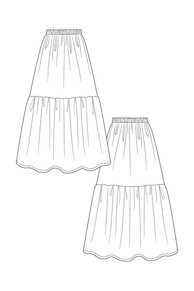 PDF Sewing Pattern | Kerttu knot dress & skirt | Named Clothing