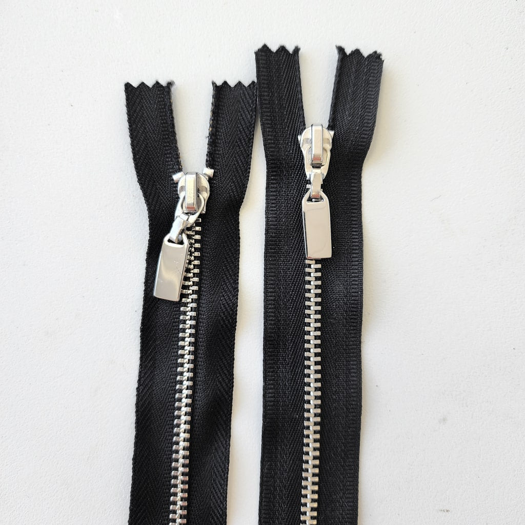 KKF Nickel Zipper 5" Black