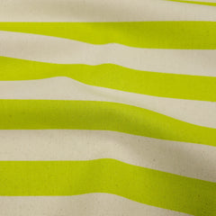 Sevenberry Canvas Prints 4 | Stripes | Lime | By Robert Kaufman