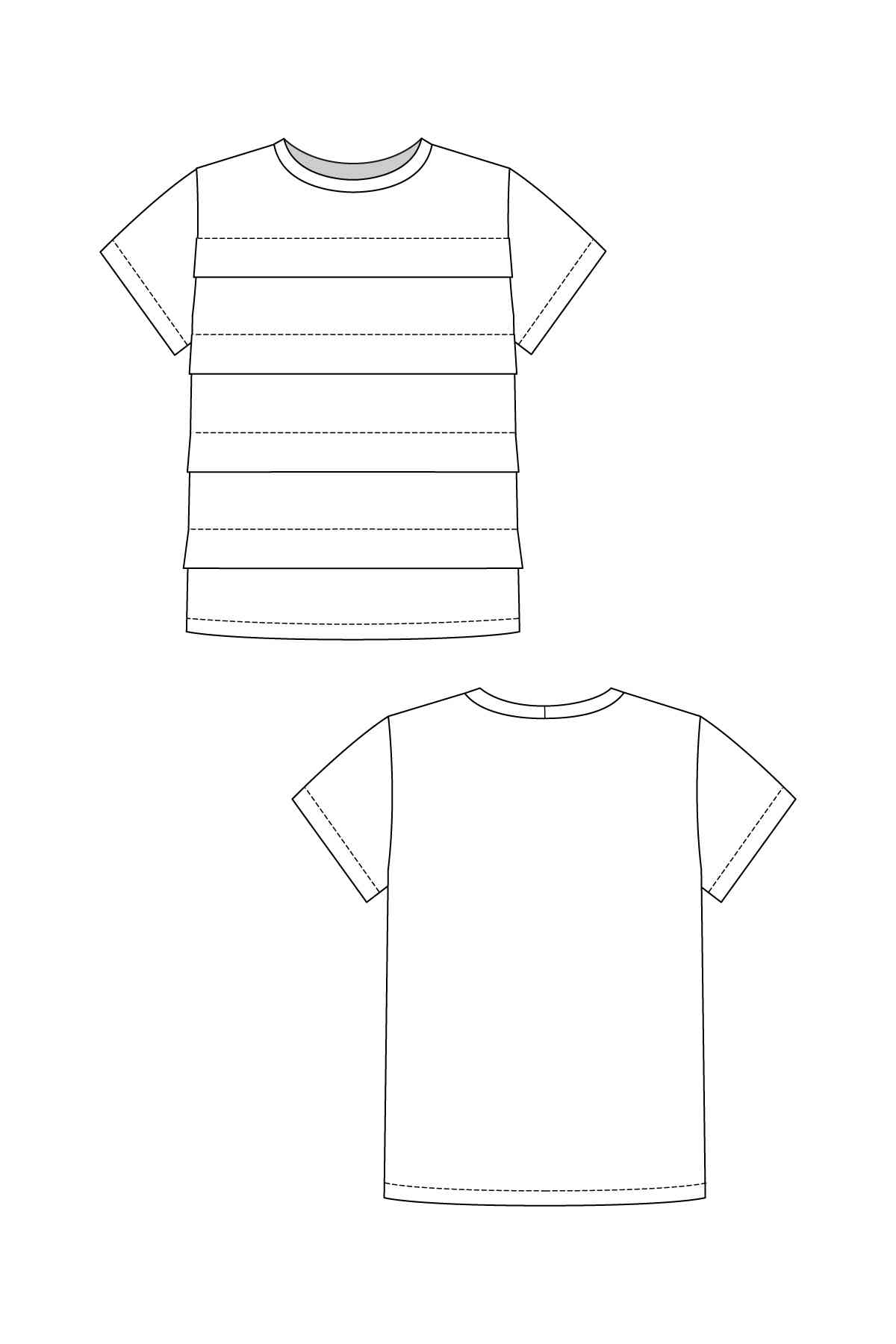 PDF Sewing Pattern | Laurie Pleated Tee | Named Clothing