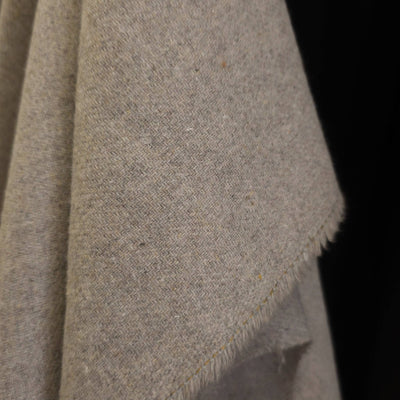 Wool Blend | Mini Chevron | Soft Beige & Gray