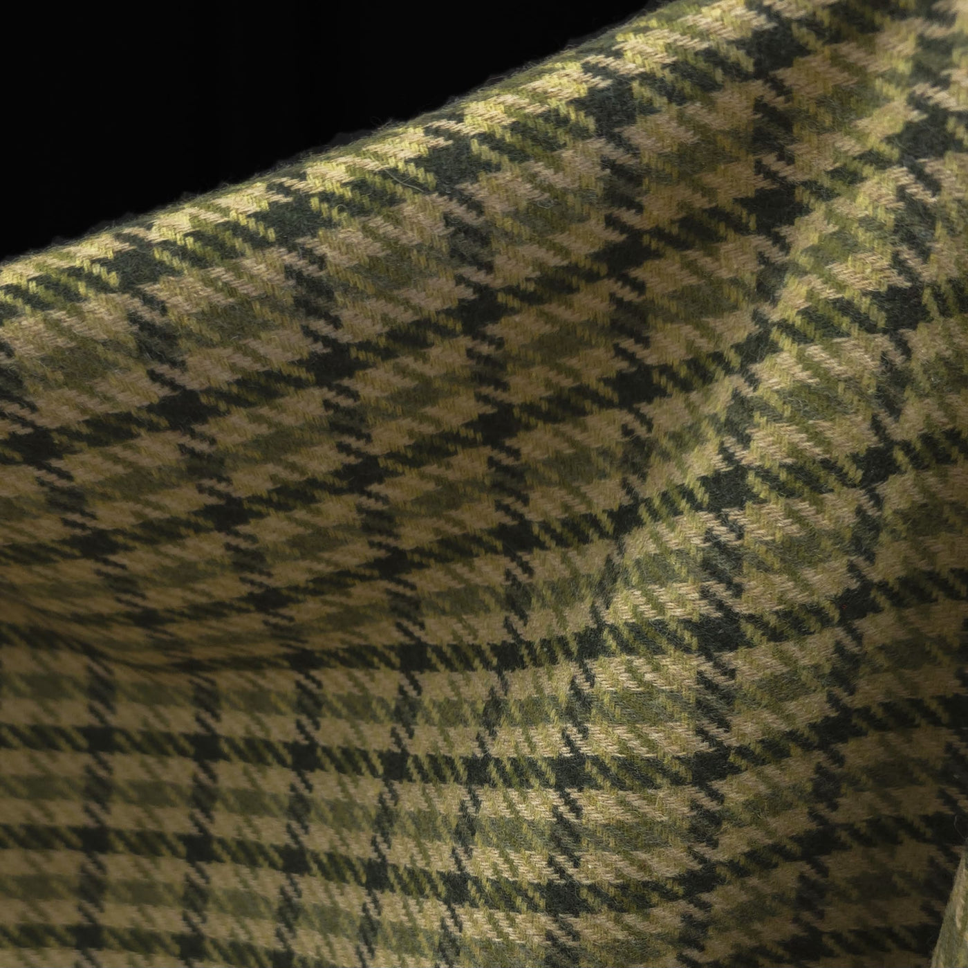 Wool Blend | Houndstooth | Green