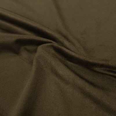 Lightweight Stretch Faux Suede | Khaki | 72 cm | END OF ROLL