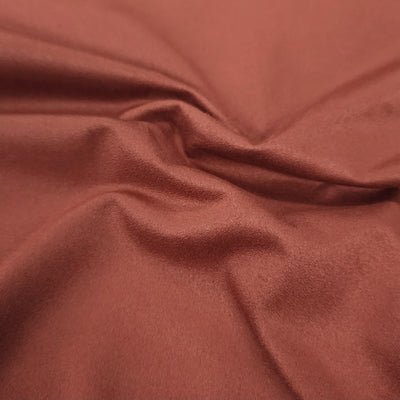 Lightweight Stretch Faux Suede | Terracota | 47 cm | END OF ROLL