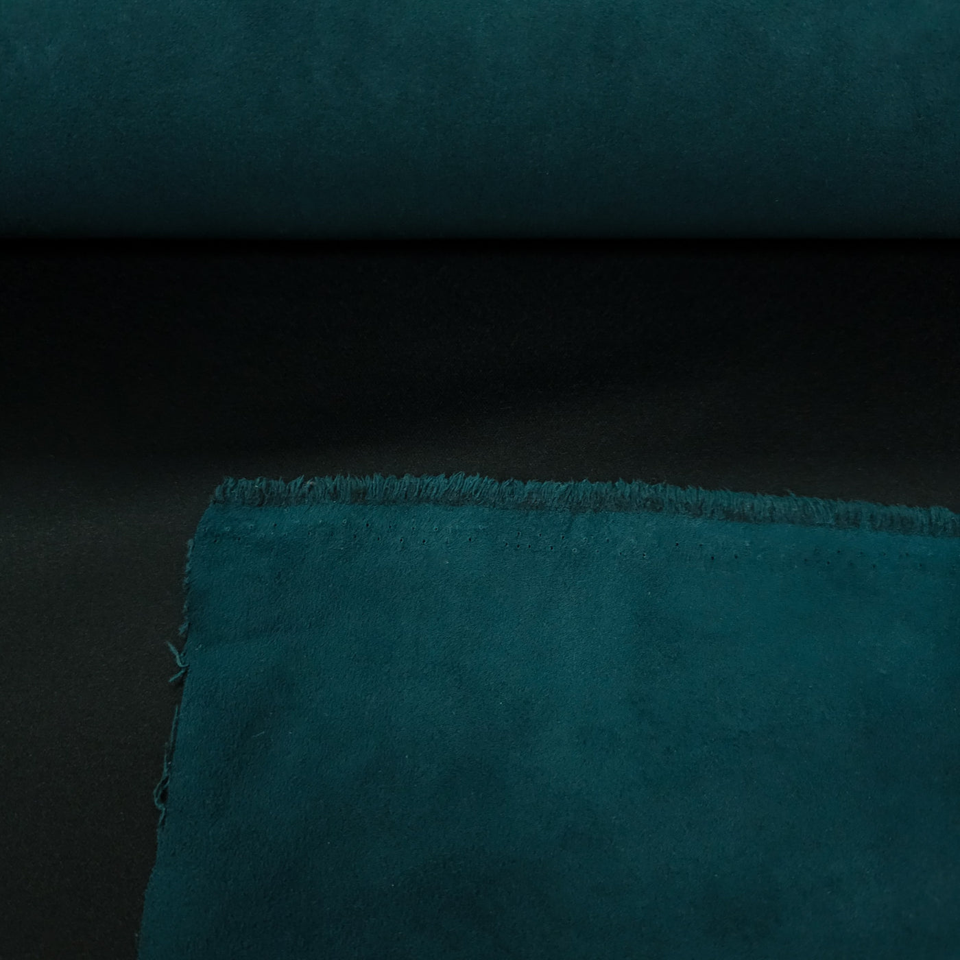 Lined Faux Suede | Teal | 42 cm | END OF ROLL