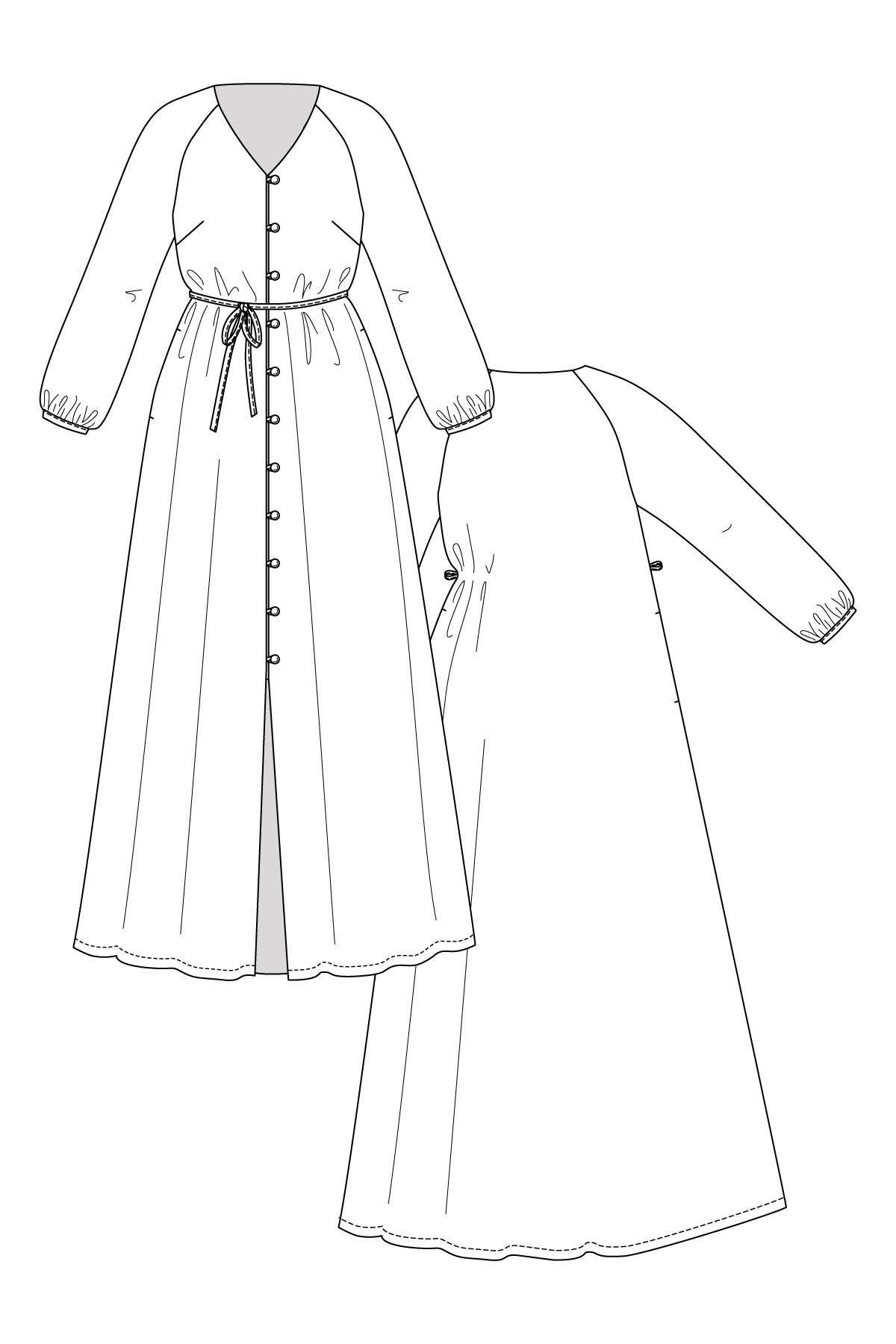 PDF Sewing Pattern | Maite Raglan Tunic & Dress | Named Clothing