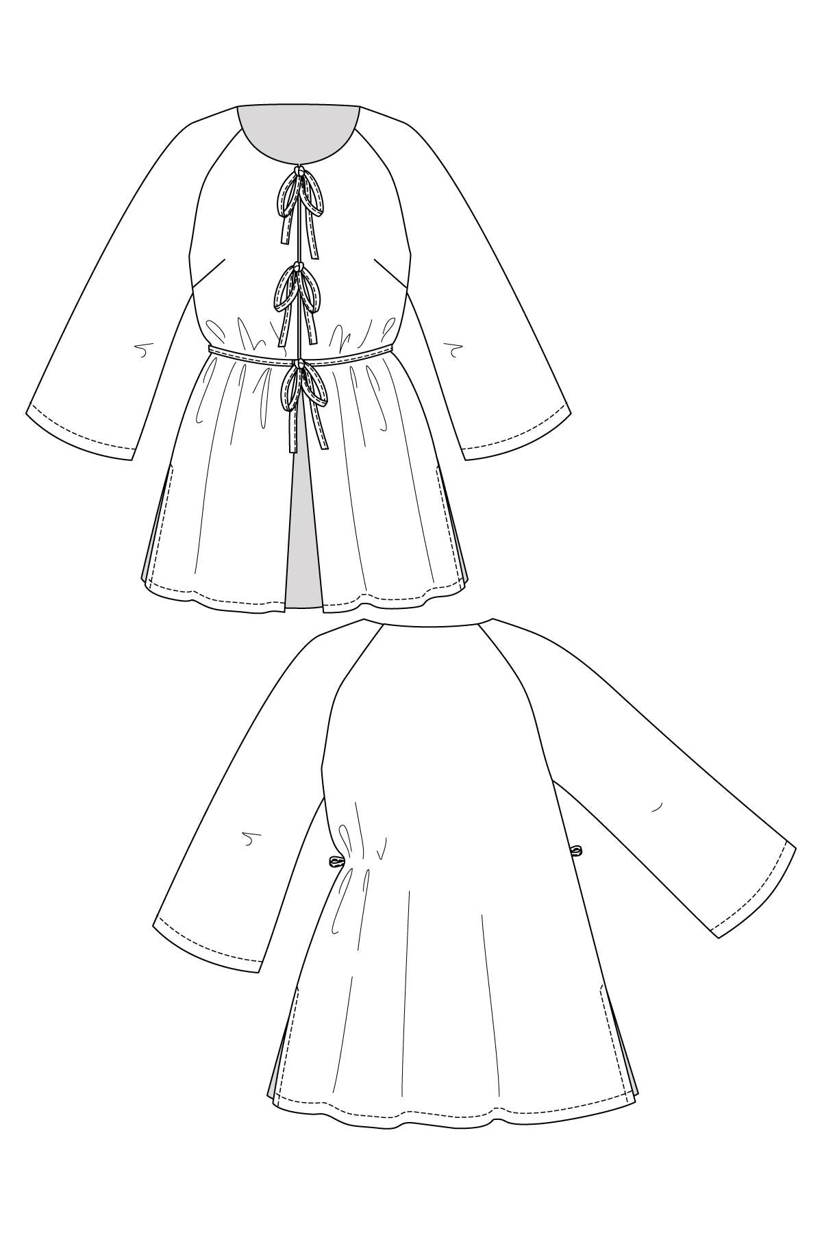 PDF Sewing Pattern | Maite Raglan Tunic & Dress | Named Clothing