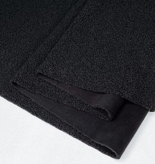 Sherpa Fleece Fabric Black 