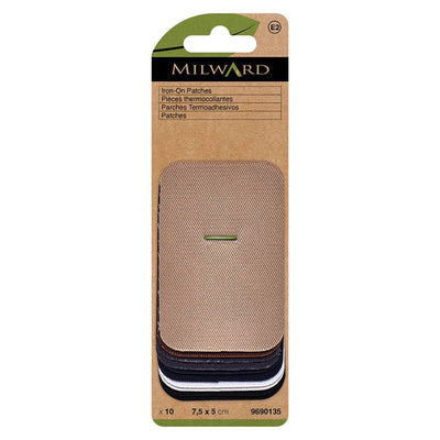 MILWARD GREEN | Iron-On Cotton Patches | 5 x 7.5cm (2″ x 3″) | 10 pcs