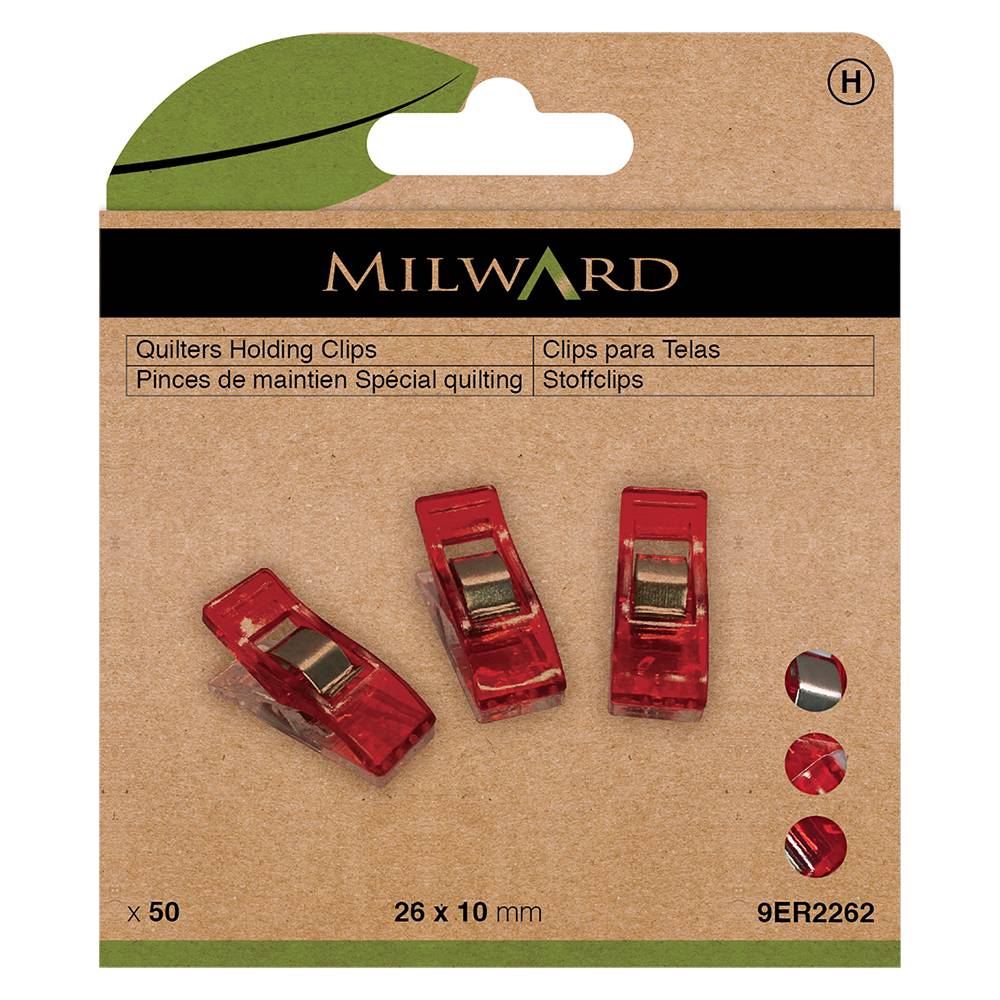 MILWARD GREEN - Quilt Clips | Pack of 50