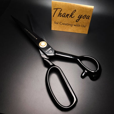 LDH | Midnight Edition Fabric Shears | Rubber Handle | 10"