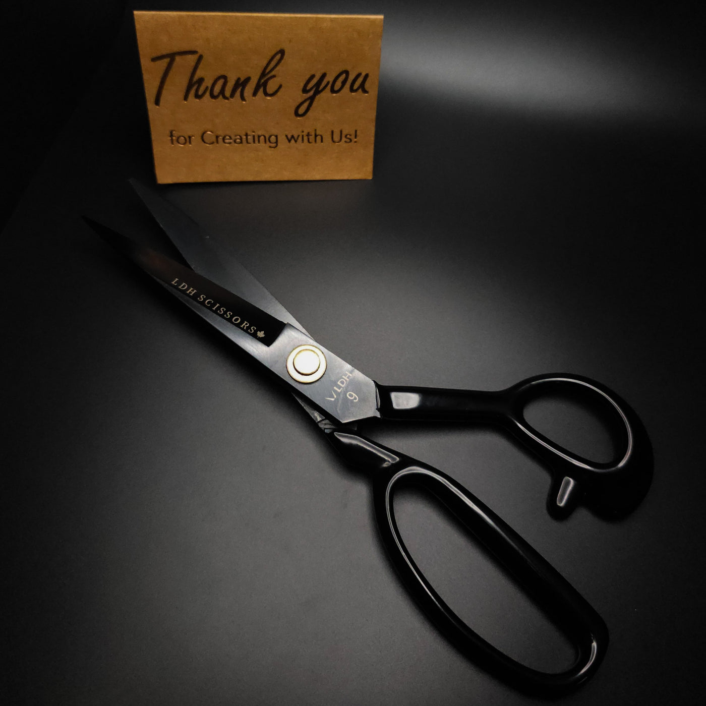 LDH | Midnight Edition Fabric Shears | Rubber Handle | 9" (23 cm)