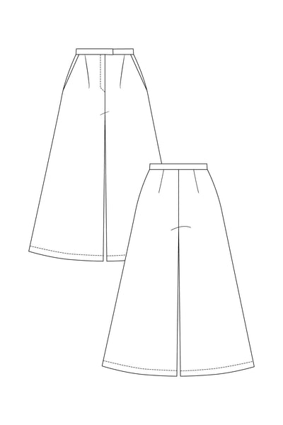 PDF Sewing Pattern | Mimosa Culottes | Named Clothing