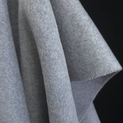 Memphis Wool Fabric - Heathered Gray 