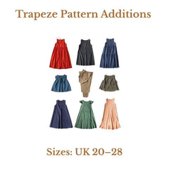 PDF SEWING PATTERN | Trapeze Pattern Additions | Merchant & Mills | UK 20–28