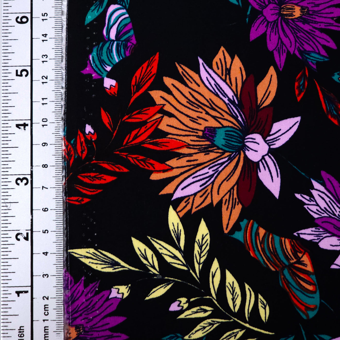 Rayon Challis | Colorful Flowers