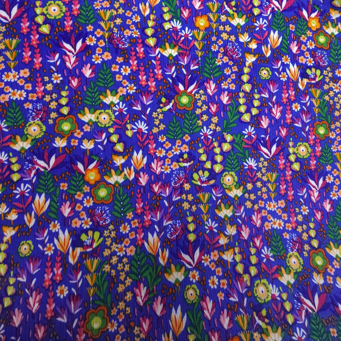 Rayon Crepon | Field of Flowers