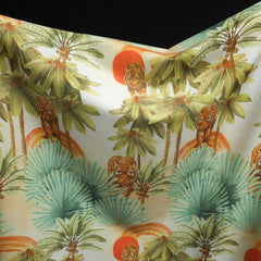 Designer Deadstock Boardshort Fabric | Tropical Tigers