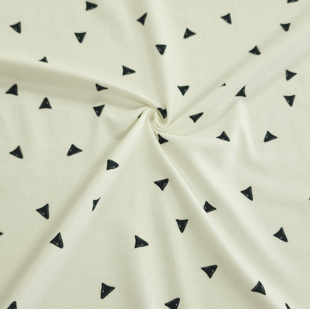 Organic Jersey | Triangle | 125 cm | END OF ROLL
