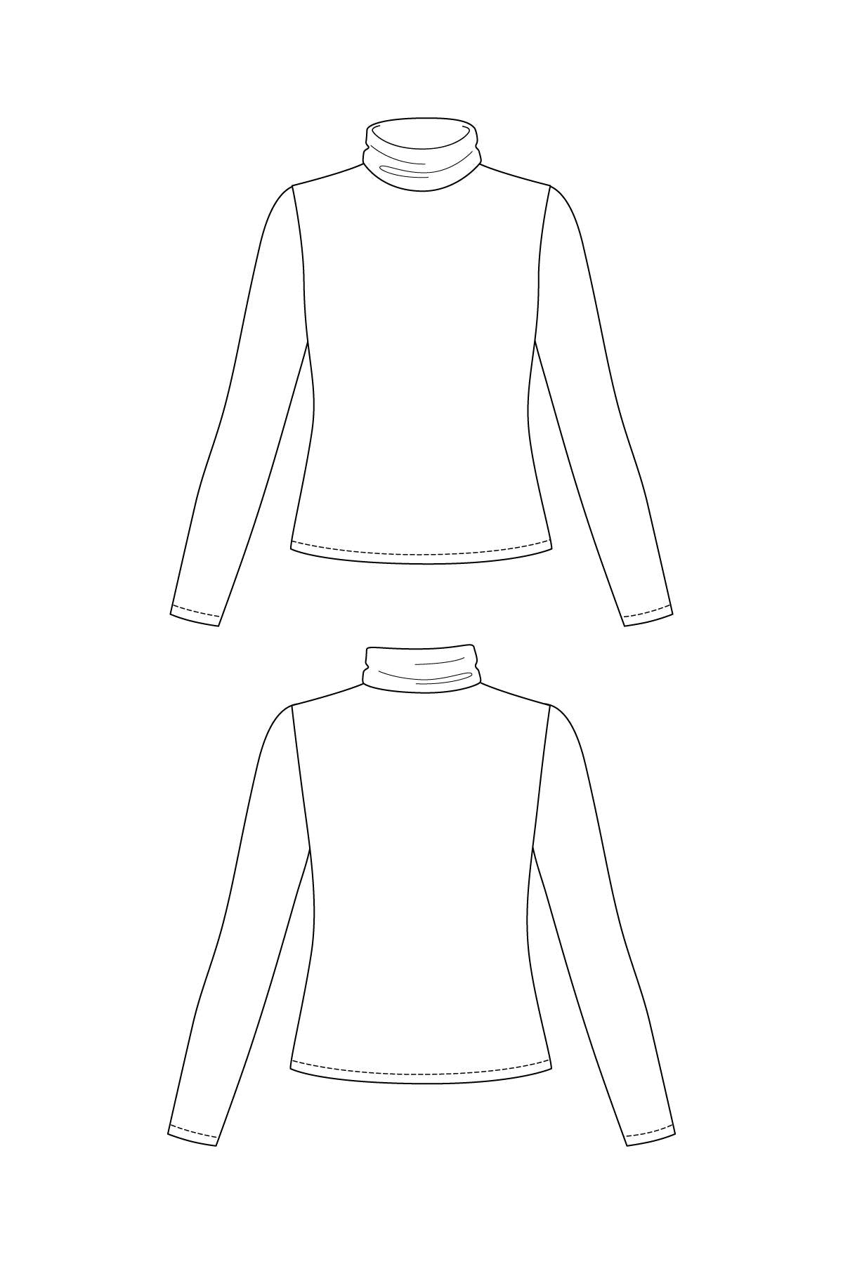 PDF Sewing Pattern | Paola turtleneck tee | Named Clothing