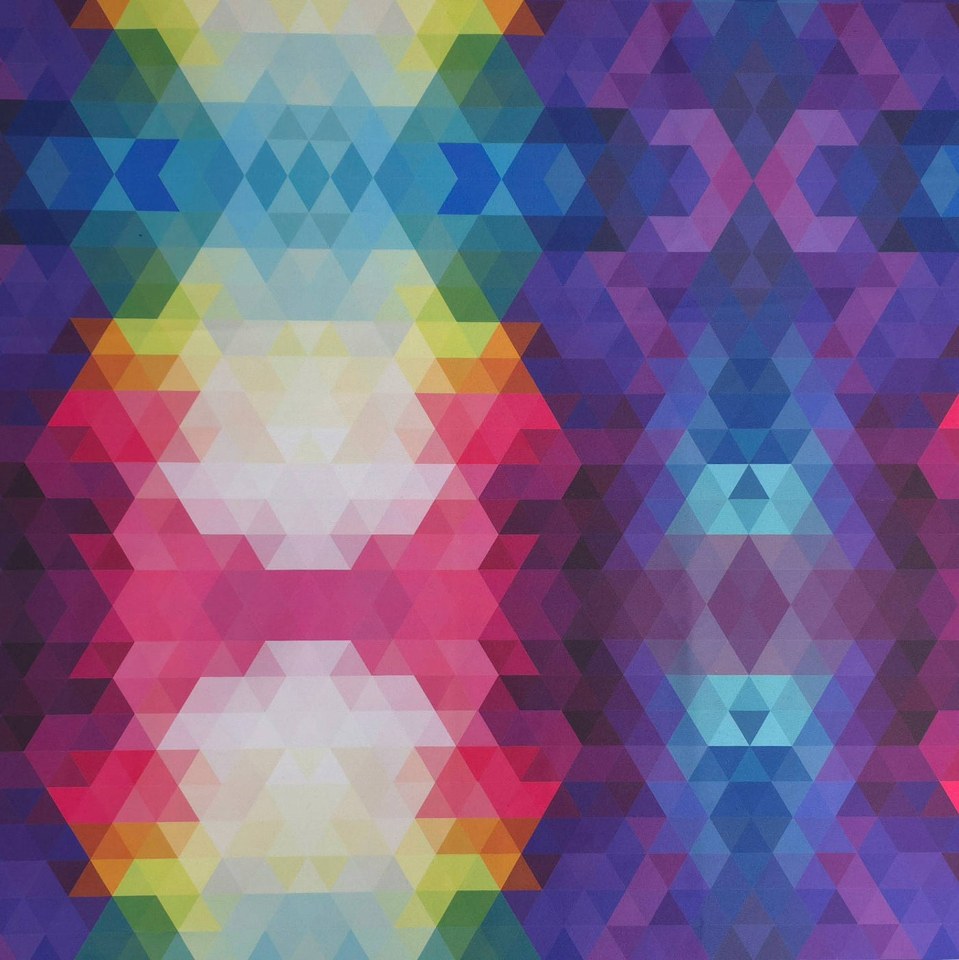 Pul | Waterproof Fabric | Rainbow Geometric Triangles