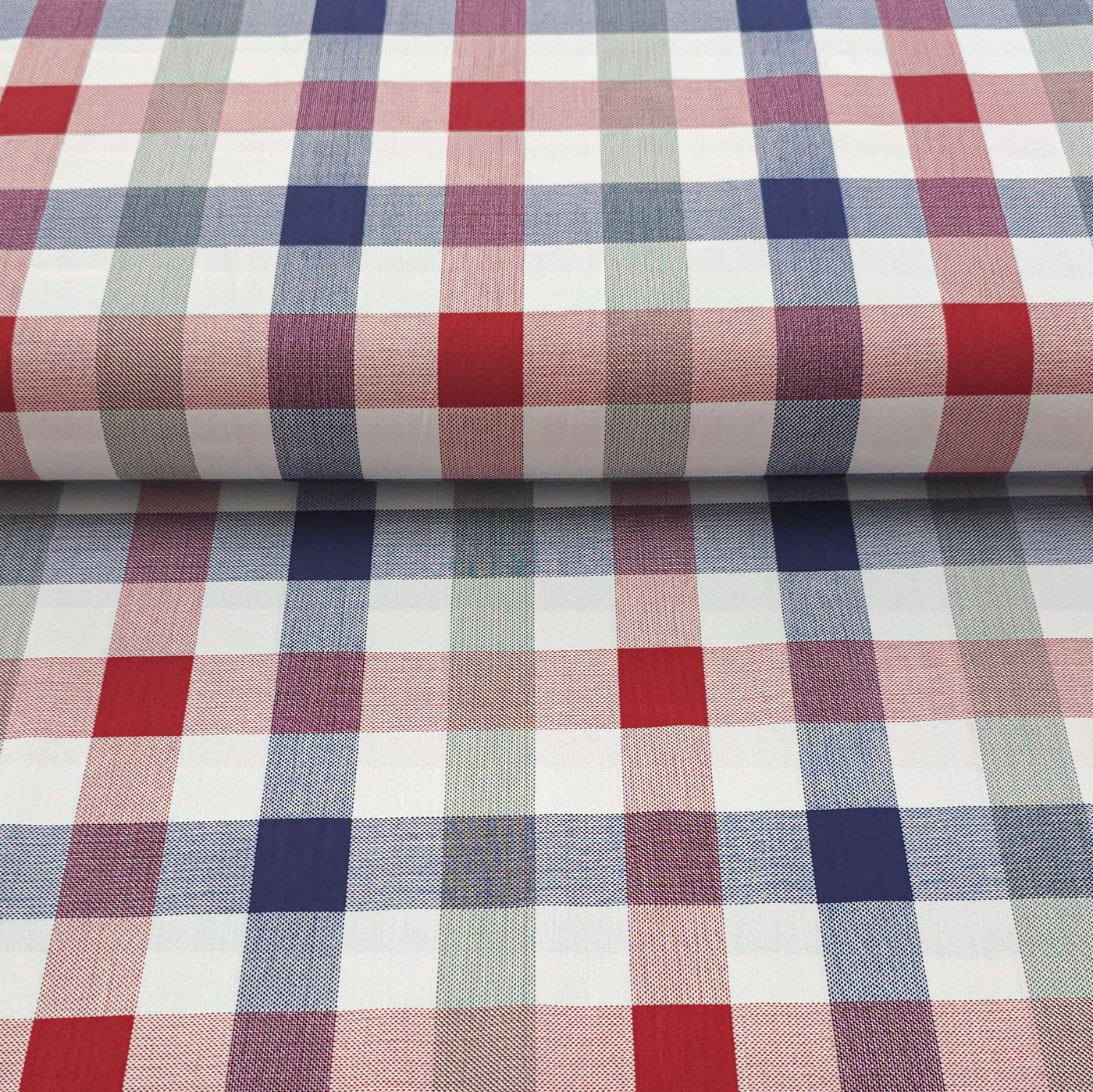 100% Cotton | Red, Green & Blue Plaid