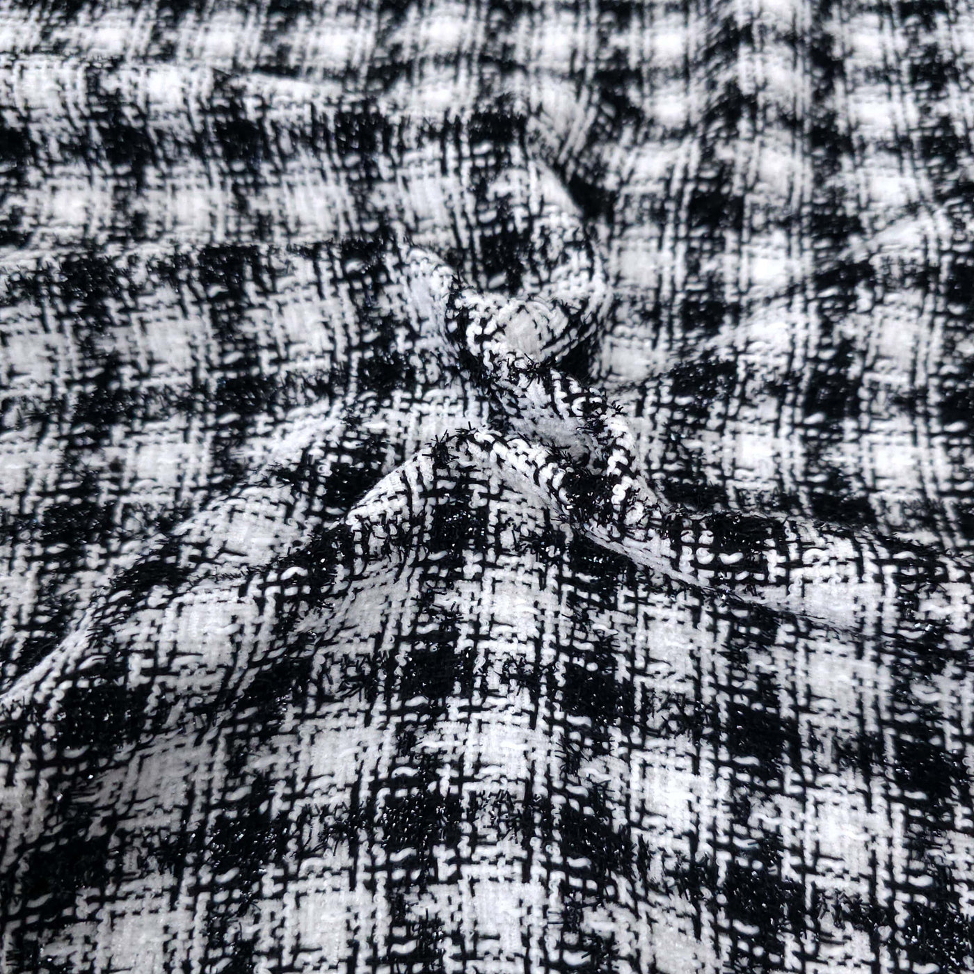 Coating | Plaid | Black & White