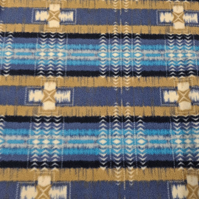 Polar Fleece | Aztec | Blue, Turquoise &amp; Tan