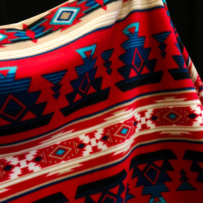 Polar Fleece | Aztec | Heirloom | Red