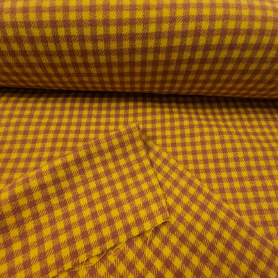 Primo Plaid Flannel | Marcus Fabrics | Gold