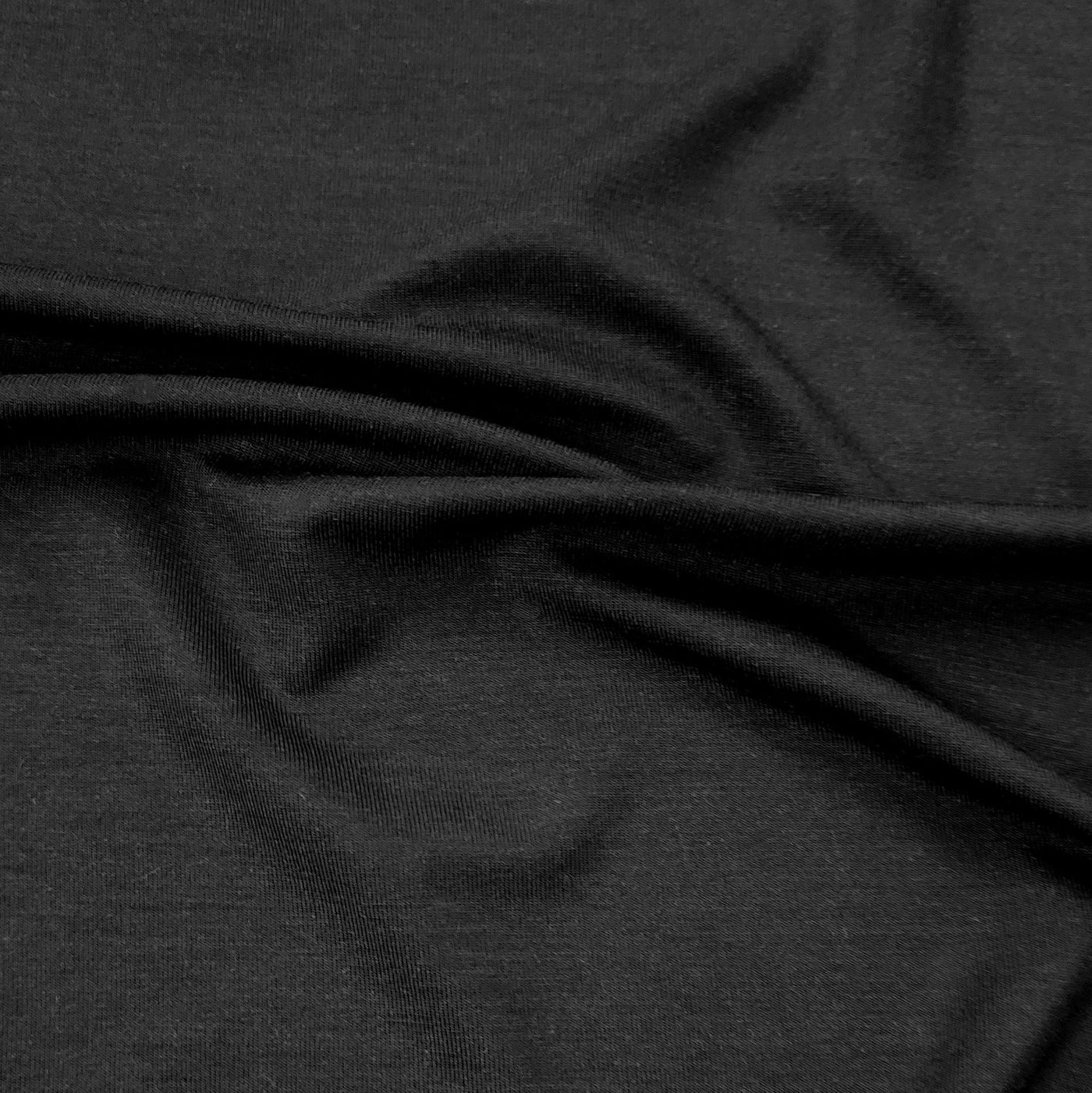 Bamboo Jersey Fabric | Black 
