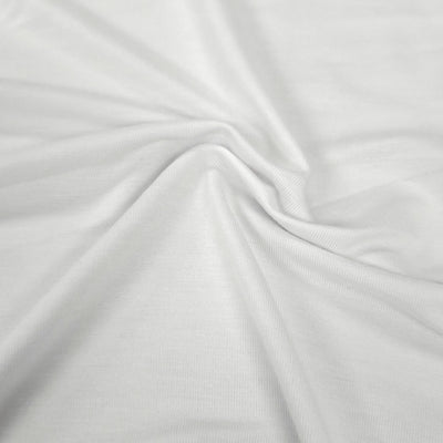 Rayon Jersey Fabric - White