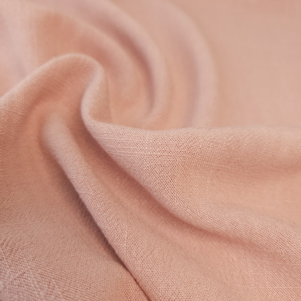 Rayon Linen Fabric - Blush