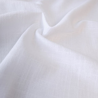 Rayon & Linen | White | 150 cm | END OF ROLL