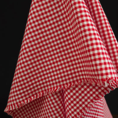 Carolina Gingham 100% Cotton Fabric | Robert Kaufman | 1/8" - 3 - mm | Red