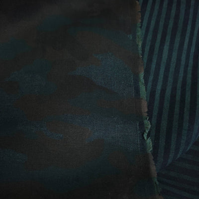 Reversible Stripe &amp; Camo Cotton