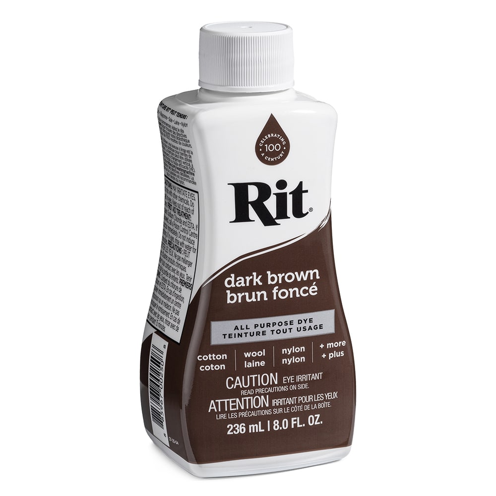 RIT All Purpose Liquid Dye | 236 ml (8 oz) - Dark Brown 