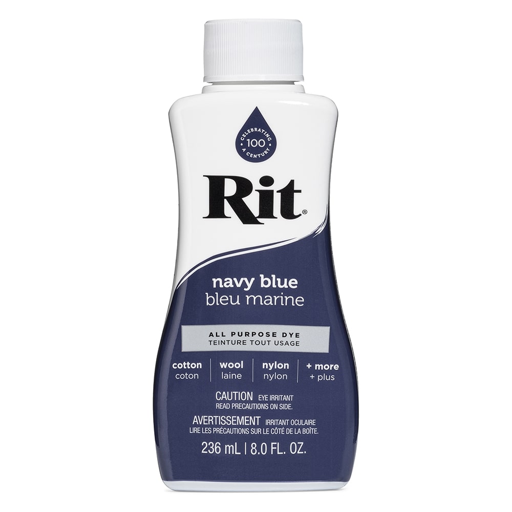 RIT All Purpose Liquid Dye | 236 ml (8 oz) - Navy Blue 