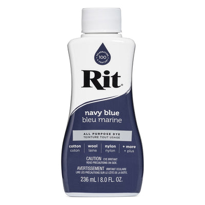RIT All Purpose Liquid Dye | 236 ml (8 oz) - Navy Blue 