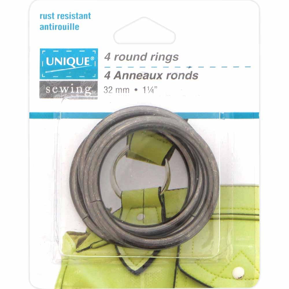 UNIQUE | Round Rings | 32 mm (1 1/4″) | 4 pcs.