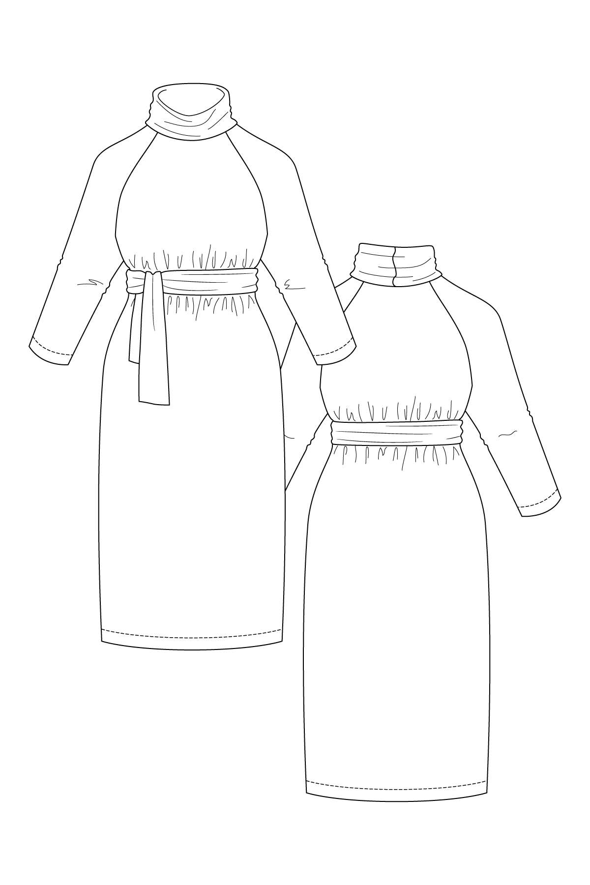 PDF Sewing pattern | Salla sweater dress | Named Clothing